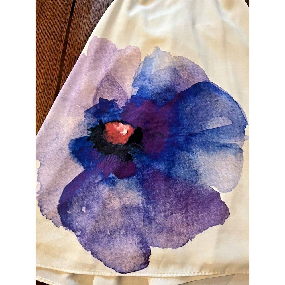 PINS AND NEEDLES Womens Size Small White Floral Spaghetti Strap Top Shirt - Picture 6 of 7